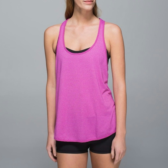 Lululemon 105 F Singlet Heathered Ultra Violet 8 - Picture 2 of 10